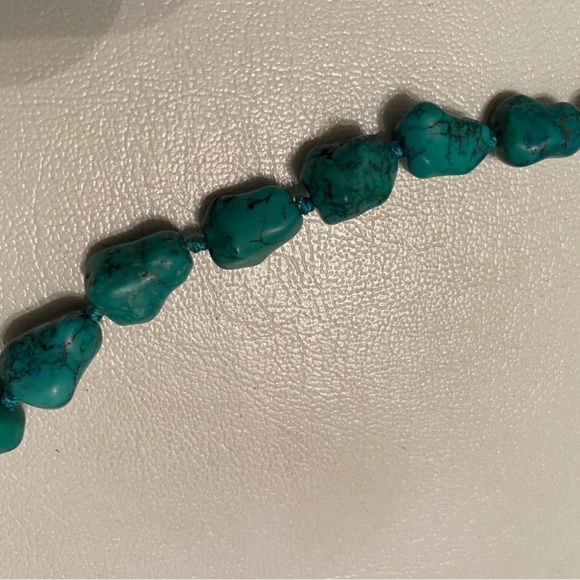 Strand of Turquoise Nugget Beads - Picture 3 of 4